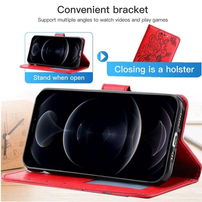 Flip Leather Wallet Case For Xiaomi Redmi Note 11 10 9 8 7 10C 10A 9 9A 9C 9T 8 Xiaomi Poco X3 X4 NFC M3 M4 Pro F3 PU Leather Flip Phone Case with Card Holder ID Credit Cards Slot Pockets with Detachable Wristband Cover