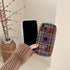 Cute Scottish Plaid Lattice Soft Case For Iphone 14 13 12 11 Pro Max X Xr Xs Max Lovely Dog Shockproof Protective Cover Checkered Plaid Soft Silicone Case
