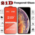 4Pcs 21D Tempered Glass for IPhone 13 11 Pro Max 12 Mini 7 8 6S Plus Screen Protectors for IPhone XS XR X SE Full Cover Glass High Quality Scratch Resistant Tempered Glass For iPhone