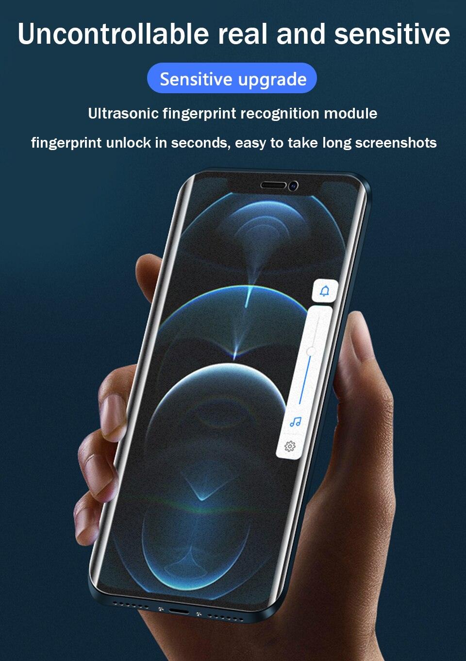 3pcs For Iphone 11 12 13 Pro Max Mini Matte Film Frosted Screen Protectors For iPhone X Xr Xs Max 6 6s 7 8 Plus Se 2020 Anti Spy Tempered Glass Protector For iPhone