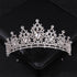 Simulated Pearls Crystal Wedding Tiaras And Crowns For Queen Princess Gold Silver Color Women Hair Jewelry Luxury Crystal Bridal Crown Tiaras Fashion Hair Jewelry Diadem Tiara For Women Bride Wedding Hair Accessories