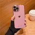 Retro  Love Heart Phone Case For iPhone 12 13 11 Pro Max XR X XS Max 8 Plus 14 Soft Silicone Camera Protective Back Cover Luxury Bling Plating Soft Back Cover Raised Full Camera Protection Bumper Silicone Shockproof Phone Case for iPhone
