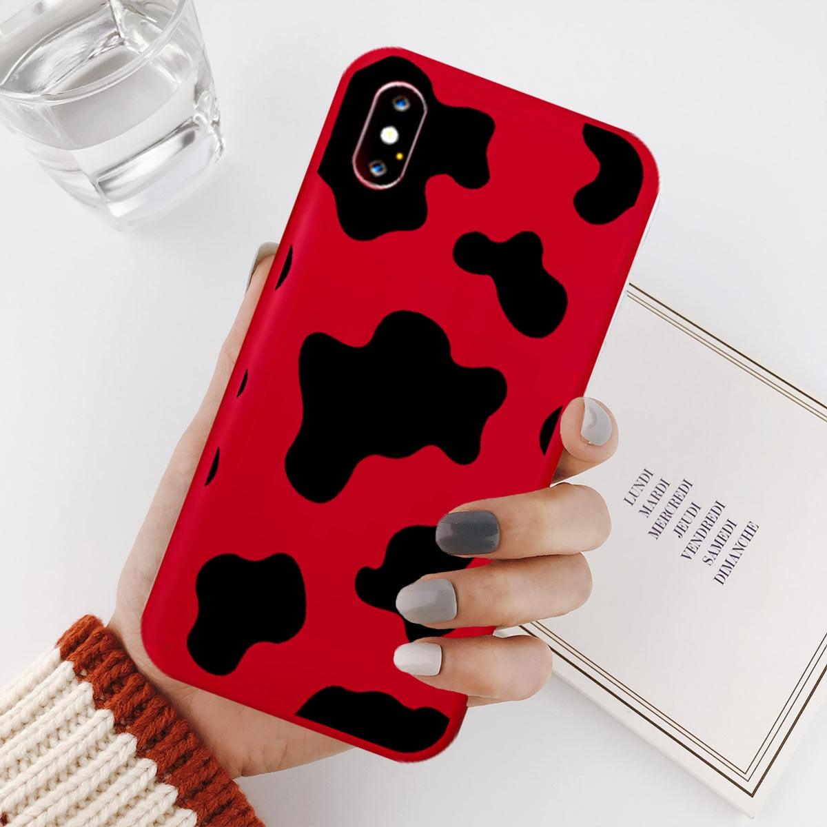 Slim Fit  Lightweight Black White  Print Silicone Case For iPhone 11 Pro 7 8 Plus X XR XS Max iphone 11 Cell Phone Case Cover White Black Pattern Print Silicone Unisex Case