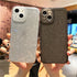 Solid Color Silicon For iPhone 12 Case Fashion Glitter Phone Case For iPhone 13 11 Pro Max X XR XS Max 8 Plus Glitter Shiny Elegant Case Luxury Clear Transparent Colored Case for iPhone