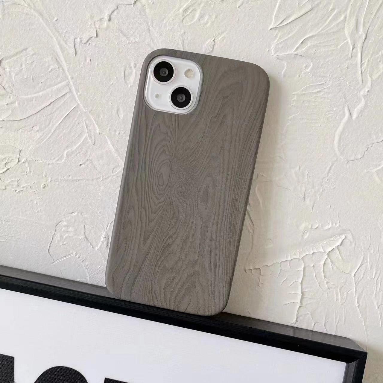 Luxury Wood Phone Case For iPhone 13 12 11 Pro X XS Max XR 8 7 Plus SE Retro Soft Wood Case Slim Hard Cover with Real Wooden Finish Protective Cover