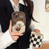 Cute Scottish Plaid Lattice Soft Case For Iphone 14 13 12 11 Pro Max X Xr Xs Max Lovely Dog Shockproof Protective Cover Checkered Plaid Soft Silicone Case