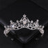 Simulated Pearls Crystal Wedding Tiaras And Crowns For Queen Princess Gold Silver Color Women Hair Jewelry Luxury Crystal Bridal Crown Tiaras Fashion Hair Jewelry Diadem Tiara For Women Bride Wedding Hair Accessories