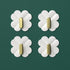 A Box of 4 Four-leaf Clover Hooks Punch-free Strong Sticky Bathroom Hook Light Luxury Household Wall Nail-free Key Storage Hook Cute Plastic Hooks Self-Adhesive Suitable Wall Bracket Self-Adhesive Hook Strong Adhesive Hanging on the Wall