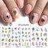 Abstract Lady Face Water Decals Fruit Flower Summer Leopard Alphabet Leaves Nail Stickers Water Black Leaf Sliders Marble Nail Art Stickers Water Transfer Nail Decals Full Wraps Gradient Acrylic Nail Kits for Women Manicure Decoration