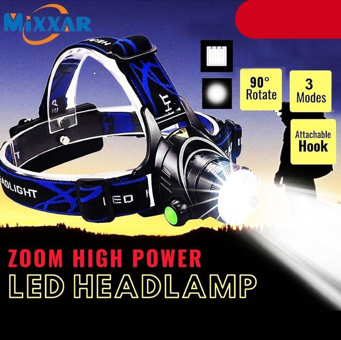 Adjustable Rechargeable Waterproof Brightest Zoomable LED Lightweight Hands Free Headlamp High Power For Adult Hunting Camping Running Hiking Riding Fishing Rechargeable T6 Chip Headlight - STEVVEX Lamp - 200, Flashlight, Gadget, Headlamp, Headlight, Headtorch, lamp, LED Flashlight, LED Headlamp, LED Headlight, LED Headtorch, Rechargeable, Waterproof, Waterproof Headlamp, Zoomable, Zoomable Flashlight, Zoomable Headlamp, Zoomable Headlight, Zoomable Headtorch - Stevvex.com