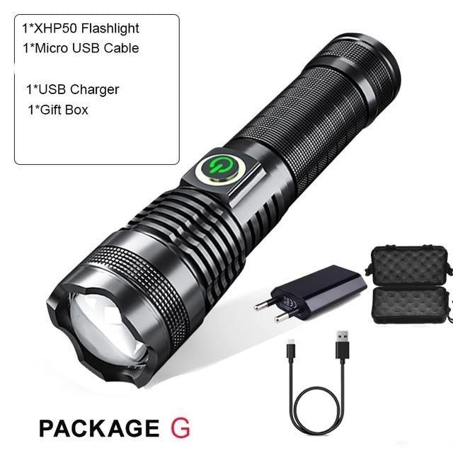 Adjustable Rechargeable Waterproof LED Flashlights Rechargeable High Lumens Torchlight Zoomable Torch USB Charging Waterproof 5 Modes With Power Display For Camping Hiking Outdoor Emergency - STEVVEX Lamp - 200, Flashlight, Head Torch, Headlamp, Headlight, lamp, Rechargeable Flashlight, Rechargeable Headlamp, Rechargeable Headlight, Rechargeable Torchlight, Torchlight, Waterproof Flashlight, Waterproof Headlamp, Waterproof Headlight, Waterproof Headtorch - Stevvex.com