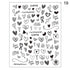 Alphabet Love Shaped  Pattern 3D Nail Stickers Slider Valentine Day Decals Foil For Love Nail Art Decoration Pop Art Nail Stickers Sexy Girl Designs Comics Water Transfer Decals Manicure Lips Nail Art Decorations Slider Nail Art Stickers