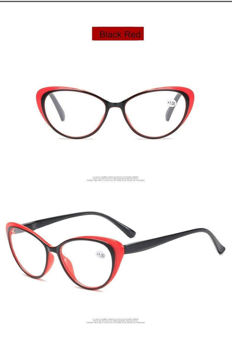 Anti-blue Light Coated Lenses Luxury Red Black Fashion Cat Eye Glasses For  Women Reading Glasses & Men Computer Cateye Blue Light Blocking Reading Glasses