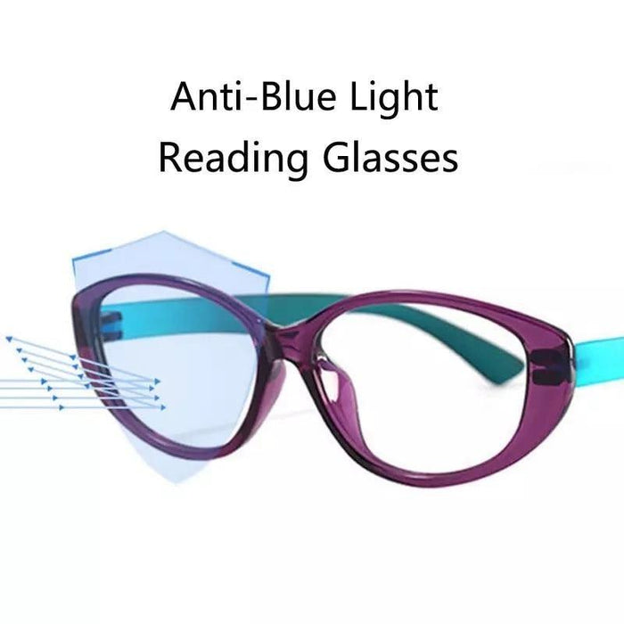 Anti-blue Light Reader Sunglasses Attractive Reading Glasses Anti-blue Light Glasses For Female Reading Glasses For Cat Eye Reading Glasses for Women Blue Light Blocking