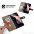 Anti-Theft Brush Leather Case For Redmi Note 11S 10S 9S 11 10 9 8 8T 7 Pro Max 10A 10C 9A 9C 9T 8A 7A Business Flip Wallet Cover Premium Soft PU Leather Flip Folio Wallet with Wrist Strap Card Slot Protective Case for Xiaomi