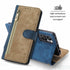 Anti-Theft Brush Leather Case For Redmi Note 11S 10S 9S 11 10 9 8 8T 7 Pro Max 10A 10C 9A 9C 9T 8A 7A Business Flip Wallet Cover Premium Soft PU Leather Flip Folio Wallet with Wrist Strap Card Slot Protective Case for Xiaomi