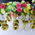 Arabic Number 0-9 Wax Candles Number Candles Cake Numeral Candles Number 0-9 Glitter Cake Topper Decoration For Birthday Wedding Reunion Theme Part Digital Cake Topper Kids Children Party Happy Birthday Ornament Cakes Top Decoration Accessories