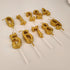 Arabic Number 0-9 Wax Candles Number Candles Cake Numeral Candles Number 0-9 Glitter Cake Topper Decoration For Birthday Wedding Reunion Theme Part Digital Cake Topper Kids Children Party Happy Birthday Ornament Cakes Top Decoration Accessories