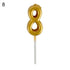 Arabic Number 0-9 Wax Candles Number Candles Cake Numeral Candles Number 0-9 Glitter Cake Topper Decoration For Birthday Wedding Reunion Theme Part Digital Cake Topper Kids Children Party Happy Birthday Ornament Cakes Top Decoration Accessories