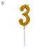 Arabic Number 0-9 Wax Candles Number Candles Cake Numeral Candles Number 0-9 Glitter Cake Topper Decoration For Birthday Wedding Reunion Theme Part Digital Cake Topper Kids Children Party Happy Birthday Ornament Cakes Top Decoration Accessories