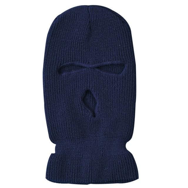 Army Tactical Mask 3 Hole Full Face Mask Ski Mask Winter Cap Balaclava Motorbike Motorcycle Helmet Full Helmet Neck Gaiter, Winter Balaclava Warm Knit Beanie for Outdoor Sports Outdoor Full Face Cover Thermal Ski Mask