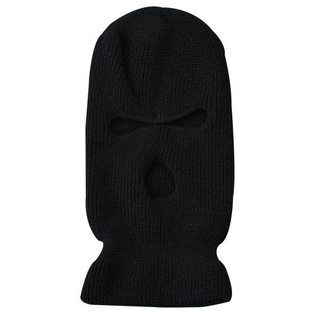 Army Tactical Mask 3 Hole Full Face Mask Ski Mask Winter Cap Balaclava Motorbike Motorcycle Helmet Full Helmet Neck Gaiter, Winter Balaclava Warm Knit Beanie for Outdoor Sports Outdoor Full Face Cover Thermal Ski Mask