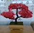 Artificial Bonsai Tree Fake Flower Potted Ornament For Home, Room, Garden, Bookshelves Decoration Desktop Display Artificial Flower Potted for Home Decor