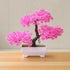 Artificial Bonsai Tree Fake Flower Potted Ornament For Home, Room, Garden, Bookshelves Decoration Desktop Display Artificial Flower Potted for Home Decor