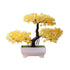 Artificial Bonsai Tree Fake Flower Potted Ornament For Home, Room, Garden, Bookshelves Decoration Desktop Display Artificial Flower Potted for Home Decor