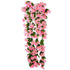 Artificial Flower Wisteria Basket Wall Hanging Flower Party Decoration Simulation For Valentine's Day Wedding Birthdays Hanging Basket Lifelike Garland for Home Wedding Garden/Yard String Floral Decoration
