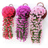 Artificial Flower Wisteria Basket Wall Hanging Flower Party Decoration Simulation For Valentine's Day Wedding Birthdays Hanging Basket Lifelike Garland for Home Wedding Garden/Yard String Floral Decoration