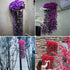 Artificial Flower Wisteria Basket Wall Hanging Flower Party Decoration Simulation For Valentine's Day Wedding Birthdays Hanging Basket Lifelike Garland for Home Wedding Garden/Yard String Floral Decoration
