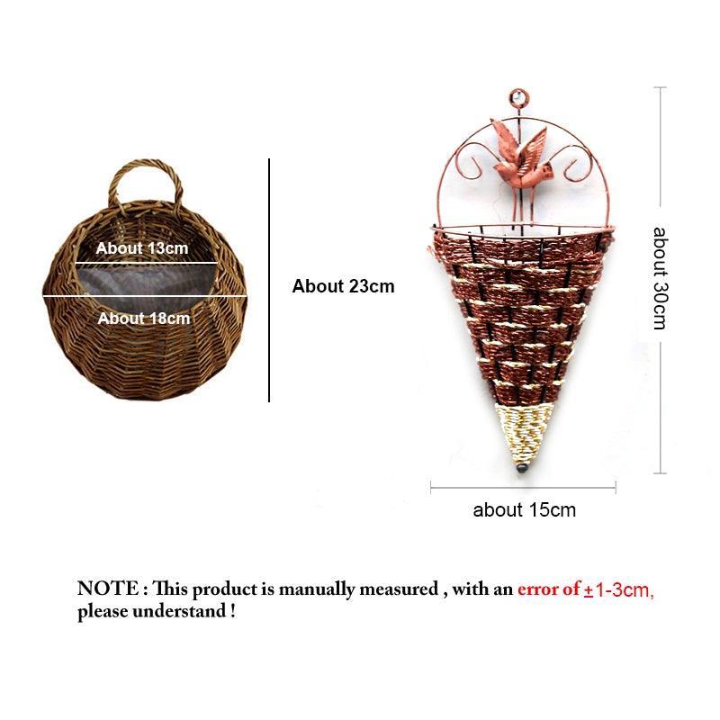 Artificial Flower Wisteria Basket Wall Hanging Flower Party Decoration Simulation For Valentine's Day Wedding Birthdays Hanging Basket Lifelike Garland for Home Wedding Garden/Yard String Floral Decoration