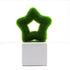 Artificial Lawn Simulation Grass Pile Simulation Flocking Love Star Bonsai Fake Flower Grass Ball For Home Decorations Ornaments Gifts