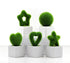 Artificial Lawn Simulation Grass Pile Simulation Flocking Love Star Bonsai Fake Flower Grass Ball For Home Decorations Ornaments Gifts