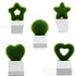 Artificial Lawn Simulation Grass Pile Simulation Flocking Love Star Bonsai Fake Flower Grass Ball For Home Decorations Ornaments Gifts