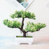 Artificial Small Tree Pot Fake Flowers Bonsai Potted Ornaments For Home Decoration Hotel Garden Decor Artificial Bonsai Tree Fake Greenery for Home Office Desk Wall Book Shelf Decor Room Decor