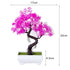 Artificial Small Tree Pot Fake Flowers Bonsai Potted Ornaments For Home Decoration Hotel Garden Decor Artificial Bonsai Tree Fake Greenery for Home Office Desk Wall Book Shelf Decor Room Decor