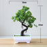 Artificial Small Tree Pot Fake Flowers Bonsai Potted Ornaments For Home Decoration Hotel Garden Decor Artificial Bonsai Tree Fake Greenery for Home Office Desk Wall Book Shelf Decor Room Decor
