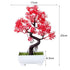 Artificial Small Tree Pot Fake Flowers Bonsai Potted Ornaments For Home Decoration Hotel Garden Decor Artificial Bonsai Tree Fake Greenery for Home Office Desk Wall Book Shelf Decor Room Decor