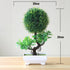 Artificial Small Tree Pot Fake Flowers Bonsai Potted Ornaments For Home Decoration Hotel Garden Decor Artificial Bonsai Tree Fake Greenery for Home Office Desk Wall Book Shelf Decor Room Decor
