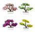 Artificial Small Tree Pot Fake Flowers Bonsai Potted Ornaments For Home Decoration Hotel Garden Decor Artificial Bonsai Tree Fake Greenery for Home Office Desk Wall Book Shelf Decor Room Decor