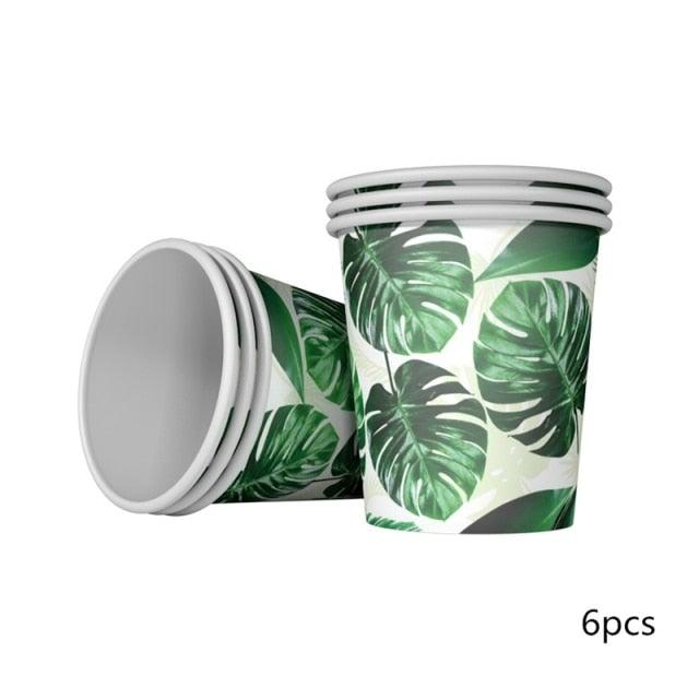 Artificial Tropical Palm Leaves For Hawaiian Luau Beach Birthday Jungle Party Wedding Home Table Decoration Accessories  Tropical Leaves with Stems Jungle Leaves Decorations for Hawaiian Luau Party Beach Baby Shower Wedding Birthday Decorations