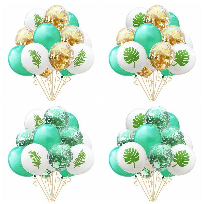 Artificial Tropical Palm Leaves For Hawaiian Luau Beach Birthday Jungle Party Wedding Home Table Decoration Accessories  Tropical Leaves with Stems Jungle Leaves Decorations for Hawaiian Luau Party Beach Baby Shower Wedding Birthday Decorations