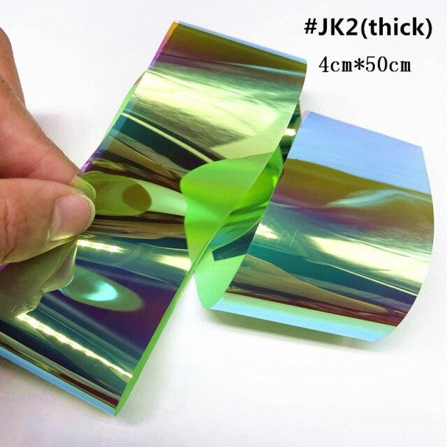 Aurora Nails Glass Foil Film Sticker Cellophane Paper Korean Nail Trend Design Ice Cube Manicure Accessories Heart Nail Art Stickers Glitter Decals Decoration Stickers Glitter Decals Love Nail Sequins Laser Heart Nail Supplies Sparkle Nail