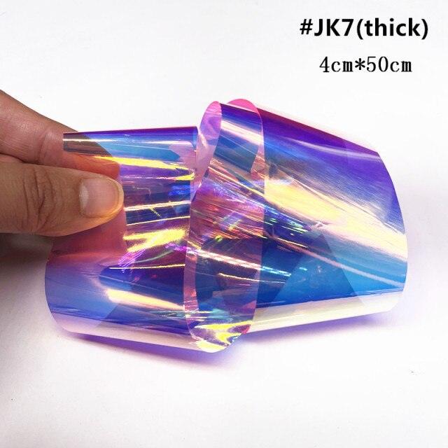 Aurora Nails Glass Foil Film Sticker Cellophane Paper Korean Nail Trend Design Ice Cube Manicure Accessories Heart Nail Art Stickers Glitter Decals Decoration Stickers Glitter Decals Love Nail Sequins Laser Heart Nail Supplies Sparkle Nail