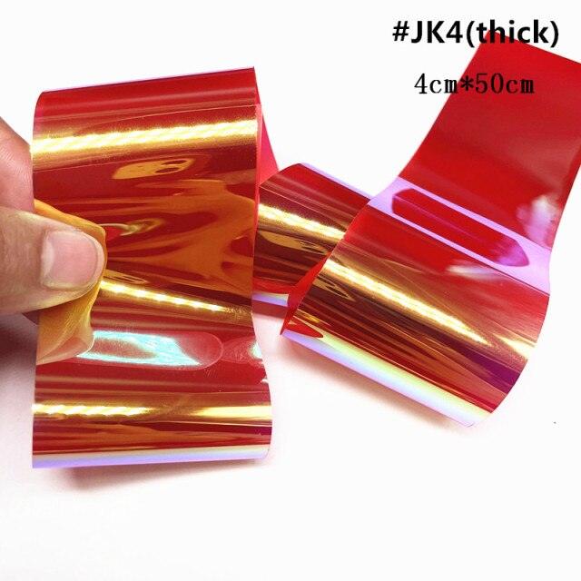 Aurora Nails Glass Foil Film Sticker Cellophane Paper Korean Nail Trend Design Ice Cube Manicure Accessories Heart Nail Art Stickers Glitter Decals Decoration Stickers Glitter Decals Love Nail Sequins Laser Heart Nail Supplies Sparkle Nail