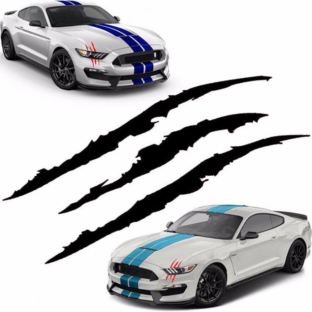 Auto Car Sticker Reflective Monster Claw Scratch Stripe Marks Headlight Decal Car Stickers Monster Claw Marks Headlight Car Sticker Stripes Scratch Decal Vinyl Car Accessories for Sports Cars SUV Pickup Truck Window Motorcycles
