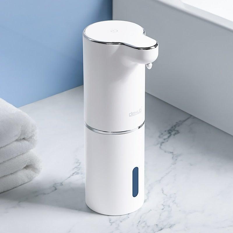 Automatic Foam Soap Dispensers Bathroom Smart Washing Hand Machine With USB Charging White High Quality Material  Automatic Touchless Soap Dispenser Rechargeable Foaming Soap Dispense With Adjustable Volume Suitable For Bathroom Office Hotel