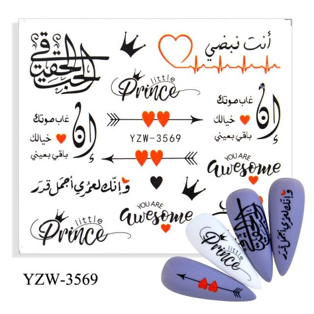 Autumn Simple Green Pink Pattern Water Nail Decal Sticker Flower Leaf Tree Winter Slider For Nail Art Manicuring Decoration Decals for Nail Art Decoration Including Hearts Stars Letters Bowknot Leaves Flowers Plants Fruits Butterflies